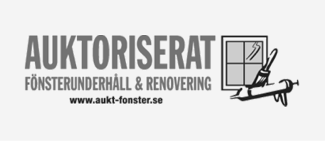 Auktoriserat Fönsterundehåll & Renovering Certifikat Logotyp